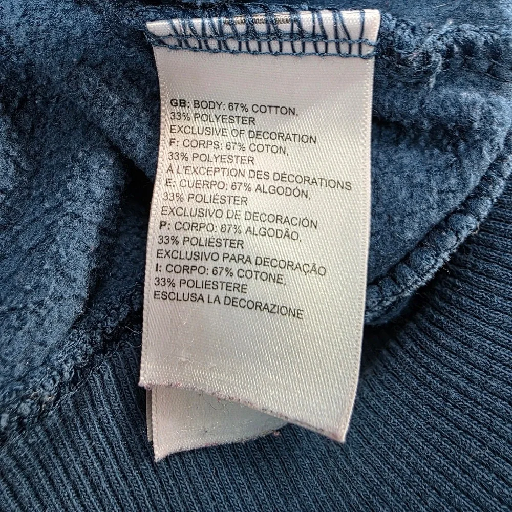 The North Face Mens M Half Dome Blue Hoodie Sweatshirt Never Stop Exploring Logo